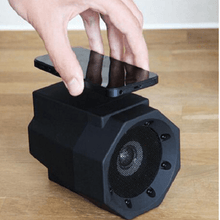 Smart magnetic induction resonance speaker by Dolphin Tracker with RFID for enhanced sound and lost recovery features.