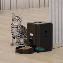 Techsconnect automatic smart pet feeder for cats and dogs with timed, portion-controlled food dispensing and a durable feeding bowl.