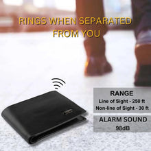 Stitchless Dolphin Tracker RFID smart wallet with sleek design and compact size, featuring advanced tracking and lost recovery technology.