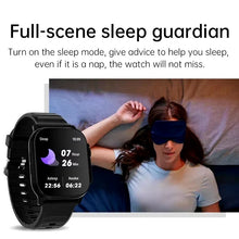 Techsconnect Bluetooth smartwatch with message alerts, heart rate monitor, and sports features for Android and iOS users.