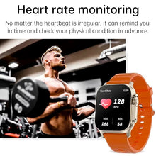 TechsConnect Bluetooth smartwatch with message alerts, heart rate monitor, and sports features for Android and iOS users.