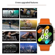 Techsconnect smartwatch with Bluetooth, message alerts, heart rate monitor, sports features for Android and iOS, suitable for men and women.