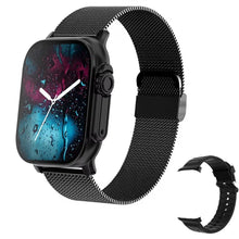 Techsconnect Bluetooth smartwatch with message alerts, heart rate monitor, and sports features for Android and iOS men and women.