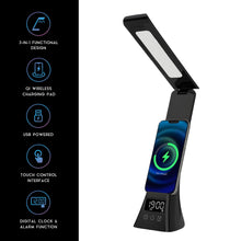 Pursonic 3-in-1 LED desk lamp with wireless charger and mug warmer, modern electronics for workspace productivity.