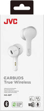 Techsconnect true wireless earbuds in white with Bluetooth 5.0, water resistance IPX4, and up to 15 hours of battery life.