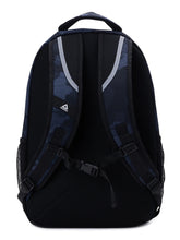 Unisex black camouflage Laredo 19.5-inch laptop backpack by Techsconnect, featuring multiple compartments and padded straps.