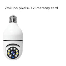 Dolphin Tracker 1080P WiFi bulb camera with 4X zoom, E27 design, 5G WiFi, home security alarm monitor, and RFID features.
