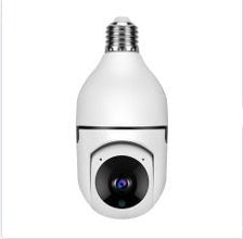 Dolphin Tracker WiFi 1080P bulb camera with 4x zoom, E27 home security camera, 5G WiFi alarm monitor with RFID features.
