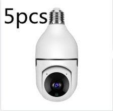 Dolphin Tracker 1080P WiFi bulb camera with 4X zoom, E27 base, 5G WiFi, home alarm monitor, and RFID lost recovery feature.