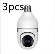 Dolphin Tracker 1080P WiFi bulb camera with 4x zoom, E27 base, 5G WiFi, home security alarm, and monitor for surveillance.