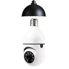 Dolphin Tracker WiFi 1080P bulb camera with 4x zoom, E27 home security camera, 5G WiFi alarm monitor with RFID features.