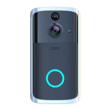 Dolphin Pro WiFi Video Doorbell Camera with sleek design, mounted on a door, capturing visitors with live video feed.